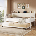 Twin to King Daybed with Pop-Up Trundle and Charging Station