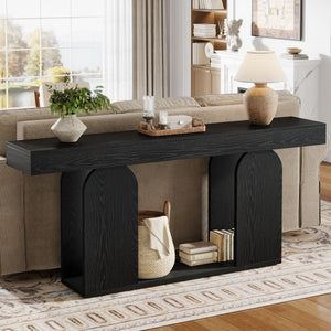 70.9-Inch Extra Long Sofa Console Table with Storage Shelf