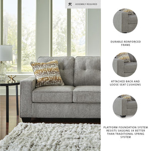 Queen Sofa Sleeper with Memory Foam Mattress – Light Gray