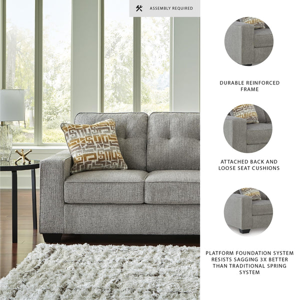 Queen Sofa Sleeper with Memory Foam Mattress – Light Gray