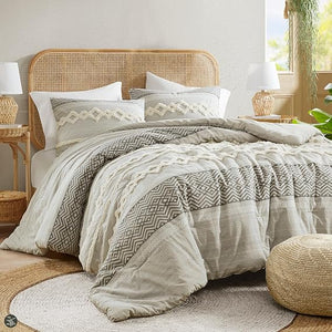 Cotton Comforter Set with Pillow Shams