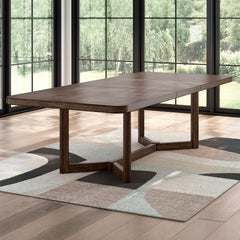 Rectangular Dining Extension Table with Glide System