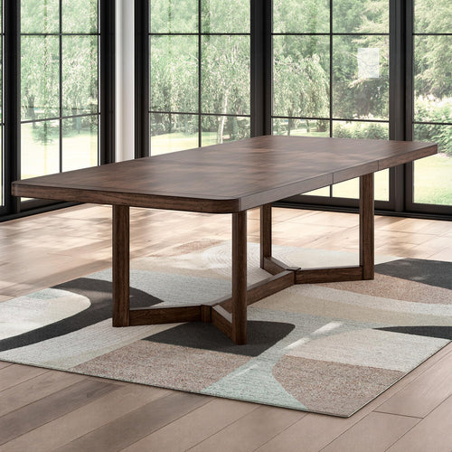 Rectangular Dining Extension Table with Glide System