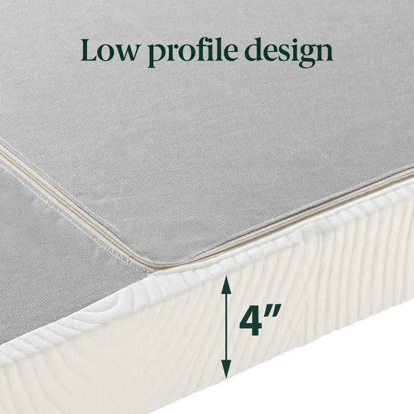4-Inch No-Assembly Folding Metal Box Spring Mattress Foundation