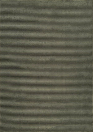 Green Striped Area Rug – Machine Washable, Pet Friendly