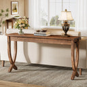 63" Solid Wood Farmhouse Console Table