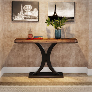 Industrial Entryway Console Table