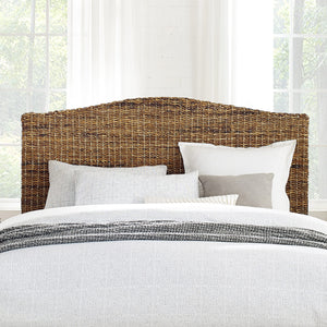 Handwoven Banana Leaf Arched Bed Headboard
