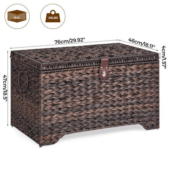 Woven Storage Basket with Lid
