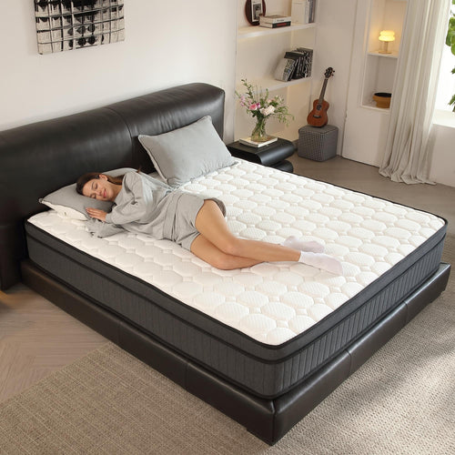 10-Inch Hybrid Pocket Coil Mattress – Euro Top, Medium Firm (Full & Queen)