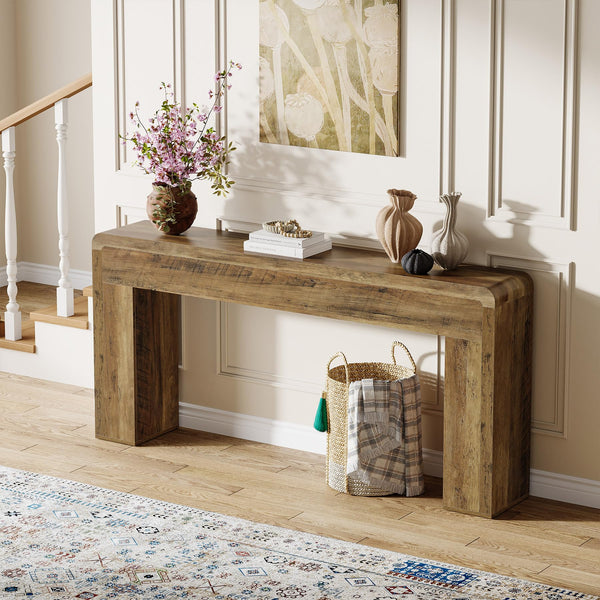 70.9-Inch Extra Long Console Table – Farmhouse Entryway Sofa Table