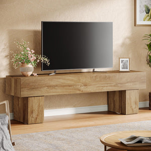 63-Inch Farmhouse TV Stand with Media Console Storage