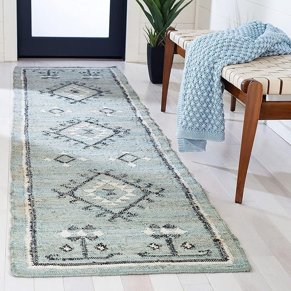 Handmade Jute Kilim Runner Rug 2'3" x 13'