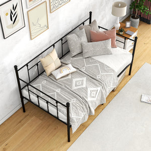 Twin Metal Daybed Frame with Under-Bed Storage