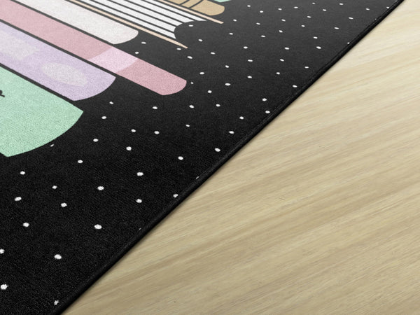 Stack of Books Educational Area Rug for Kids