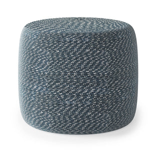 Braided Cotton Round Pouf
