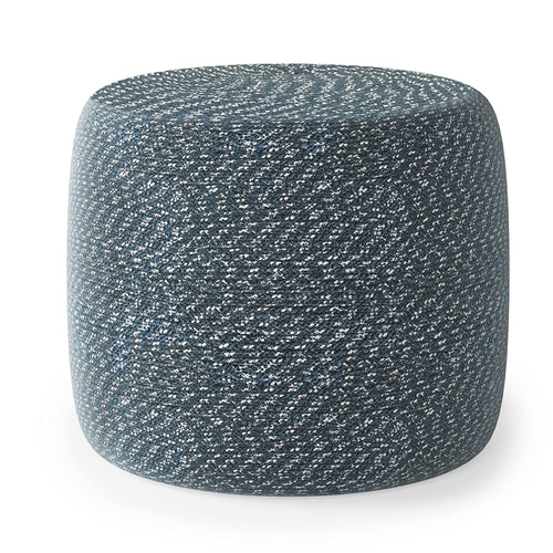 Braided Cotton Round Pouf