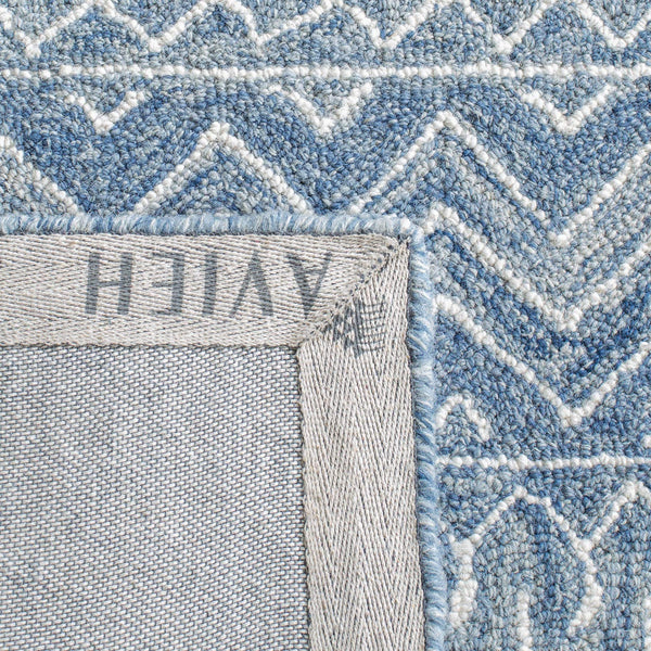 Handmade Wool Runner Rug 2'3" x 7' – Moroccan Boho Geometric