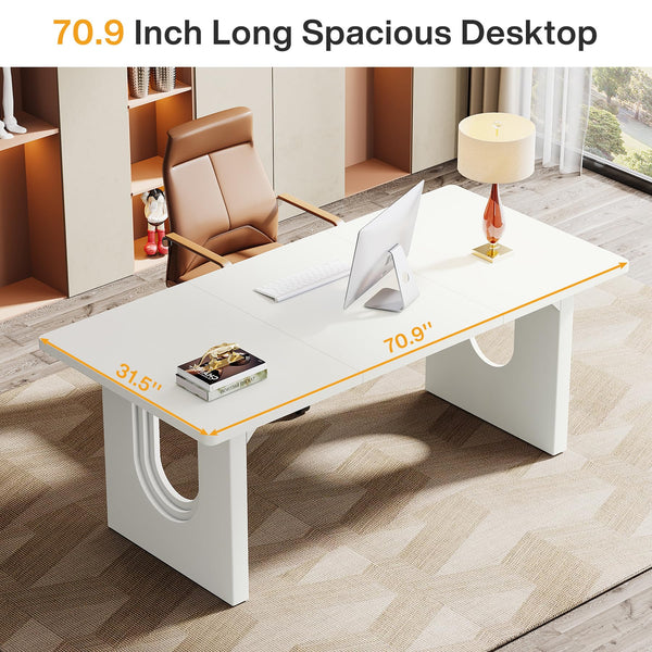 Large Executive Office Desk 70.9" – Modern Computer Workstation