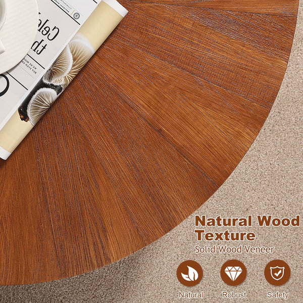 Round Coffee Table Set of 3 – Farmhouse Nesting Tables