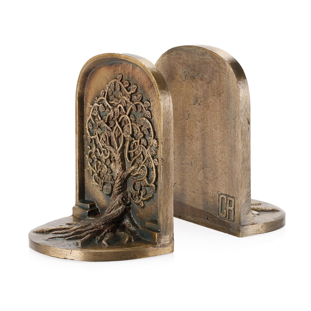 Tree of Life Cast Iron Bookends Set