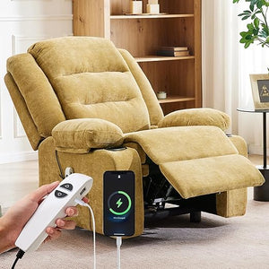 Power Recliner Chair with Cup Holders