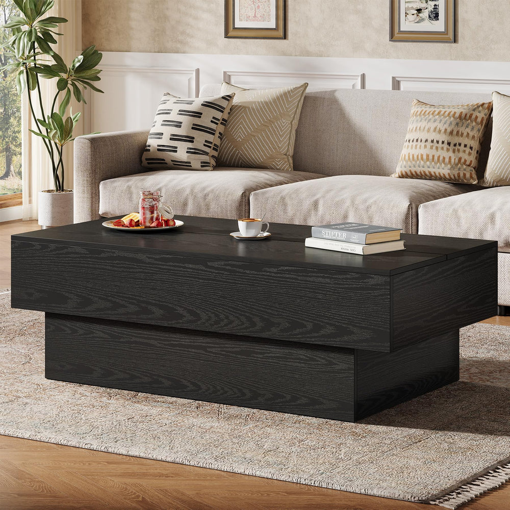 55-Inch Rectangle Wood Coffee Table