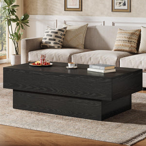 55-Inch Rectangle Wood Coffee Table
