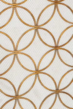 3-Panel Metal Room Divider Folding Privacy Screen