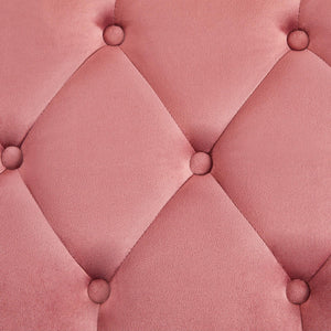 Upholstered Ottoman Bench with Metal Legs