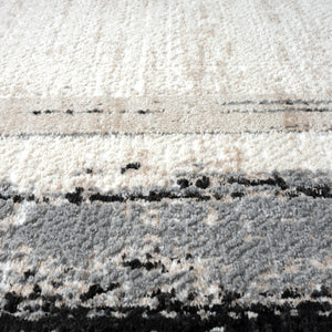 Cream Abstract Area Rug