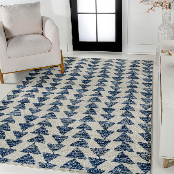 Moroccan Geometric Area Rug — 7'9" x 10' Rectangular