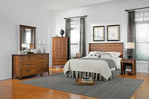 Bedroom Armoire with Garment Rod & Drawer – Washington Cherry
