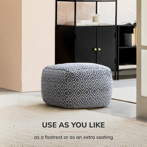 Handmade Pouf Ottoman Foot Rest
