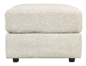 Oversized Chenille Accent Ottoman