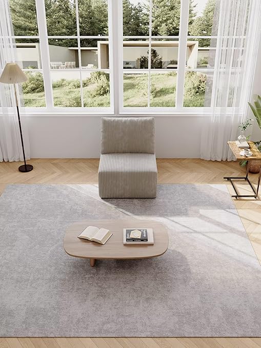 L-Shaped Sectional Sofa with Deep Seat – Corduroy, No Assembly