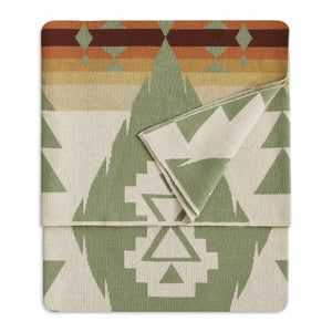 Cotton Throw Blanket – Sage Green, 50" x 70"