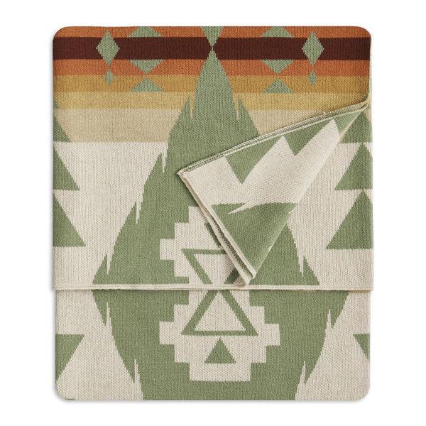 Cotton Throw Blanket – Sage Green, 50" x 70"