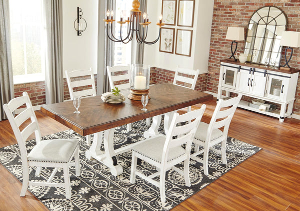 Farmhouse Extendable Dining Table with Leaf