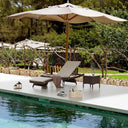 Outdoor Patio Chaise Lounge Set with Adjustable Backrest & Cushions