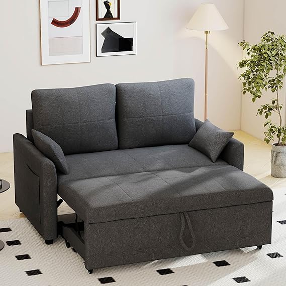 L-Shaped Sleeper Sofa Bed with Storage