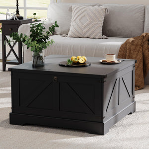 Farmhouse Lift Top Coffee Table with Hidden Storage