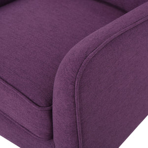 Mid-Century Fabric Arm Chairs, Set of 2 – Purple