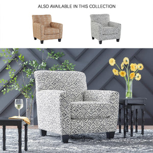 Contemporary Accent Chair – Gray & Black