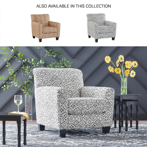 Contemporary Accent Chair – Gray & Black