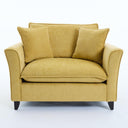 Chenille Accent Chair with Pillows – Oversized Armchair