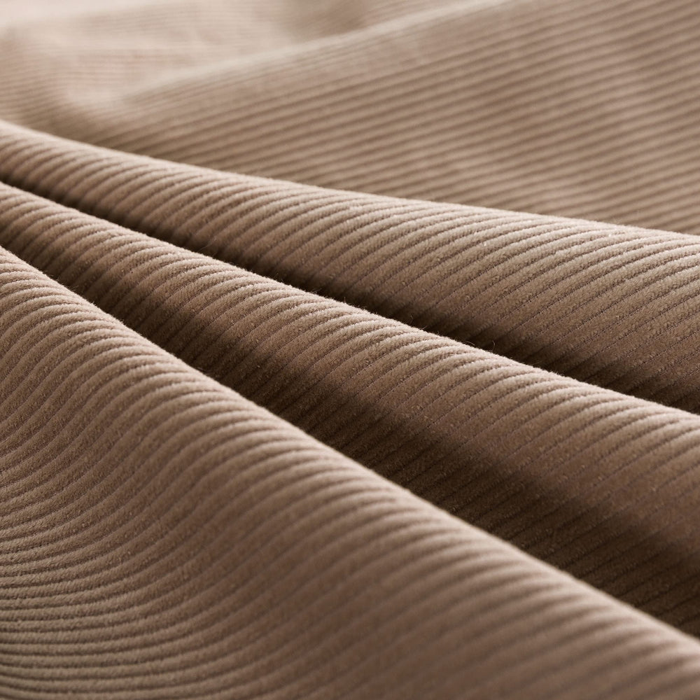 Cotton Velvet Corduroy Duvet Cover Set – Super King, Mocha