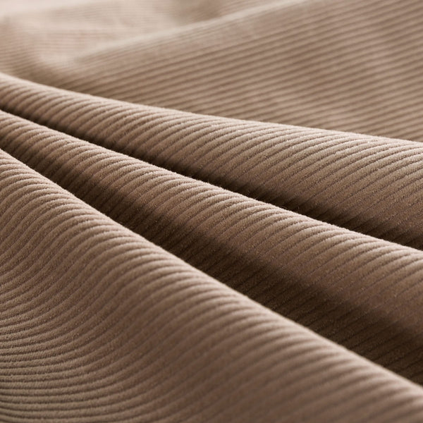 Cotton Velvet Corduroy Duvet Cover Set – Super King, Mocha