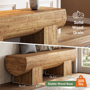 Farmhouse Solid Wood Entryway Bench