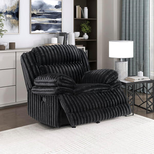 Corduroy Reclining Sofa Set with Pillow Top Arms & Pocket Coil Cushions